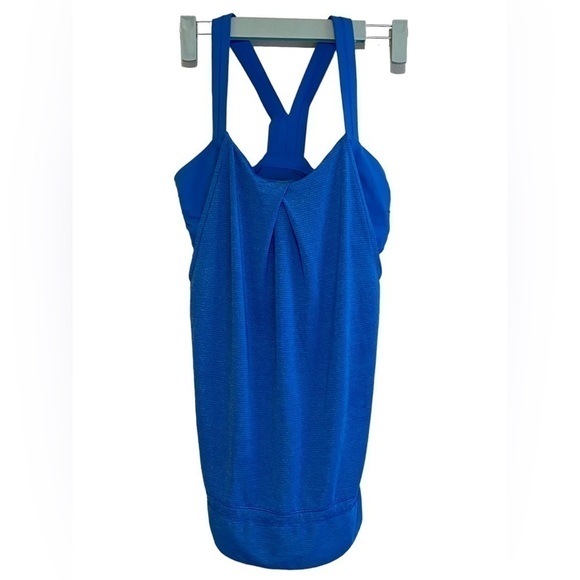 Lululemon Rest Less Blue Tank Top Built In Bra women’s size S - Picture 1 of 8
